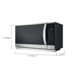 LG Micro-ondes/Hottes 2,1 pi3, Acier inoxydable, 30