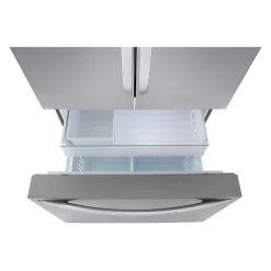 LG Réfrigérateur 27 pi3 36 po Acier inoxydable Congélateur en bas, Portes françaises - LRFLC2706S