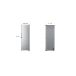 LG Réfrigérateur 13,6 pi3 24 po Argent platine Tout réfrigérateur - LRONC1404V