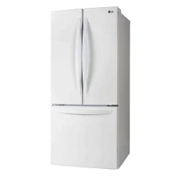 LG Réfrigérateur 21,8 pi3 30 po Blanc Congélateur en bas, Portes françaises - LRFNS2200W