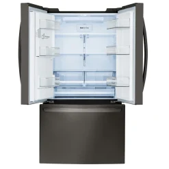 LG Réfrigérateur 28 pi3 36 po Inox Noir Congélateur en bas, Portes françaises - LRFS28XBD