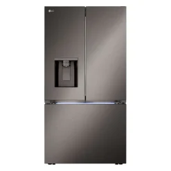 LG Réfrigérateur 26 pi3 36 po Inox Noir Congélateur en bas, Portes françaises - LRYXC2606D