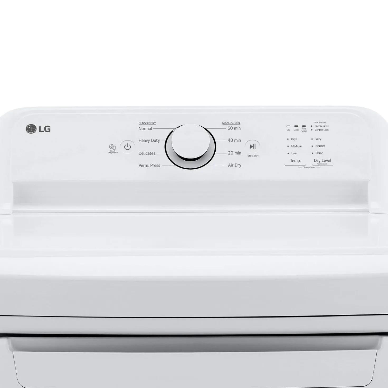 LG Sécheuse Chargement frontal Blanc 27" - DLE6100W