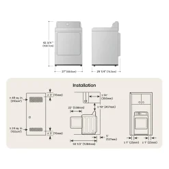 LG Sécheuse Chargement frontal Blanc 27