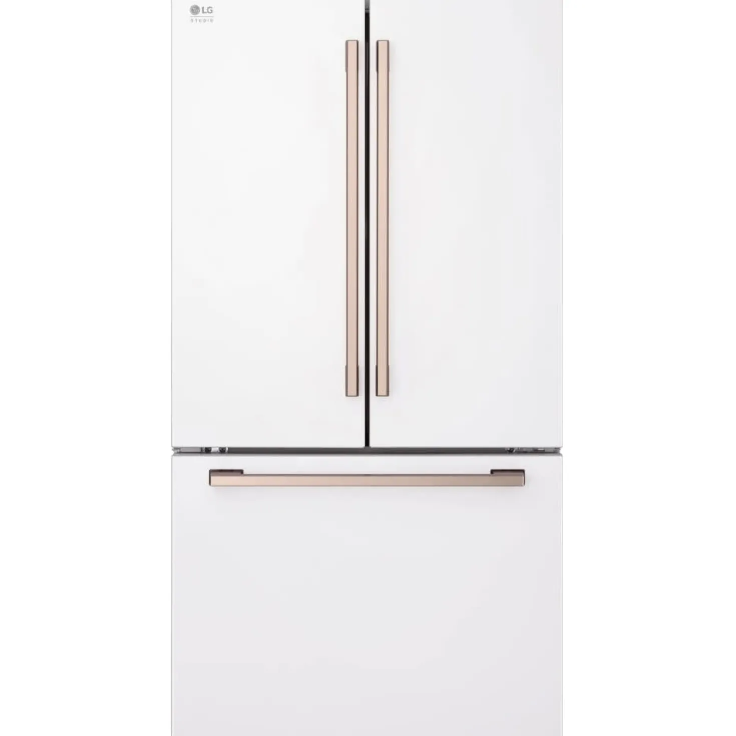 LG STUDIO Réfrigérateur 27 pi3 36 po Blanc Portes françaises - SRFB27W3