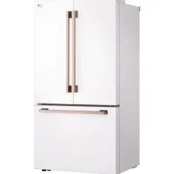 LG STUDIO Réfrigérateur 27 pi3 36 po Blanc Portes françaises - SRFB27W3