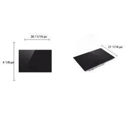 LG Table de cuisson Vitrocéramique Noir 31