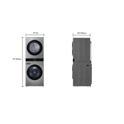 LG Tour de lavage, Acier inoxydable, 27