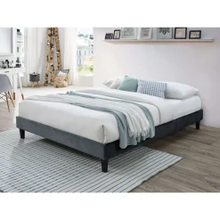 Lit double en tissu (54
