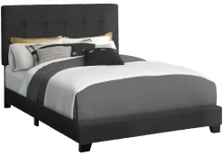 Lit double en tissu avec tête de lit (54