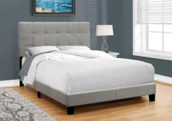 Lit double en tissu avec tête de lit (54
