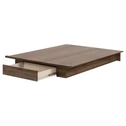 Lit plateforme double/queen avec rangement 1 tiroir (54"/60'') - South Shore