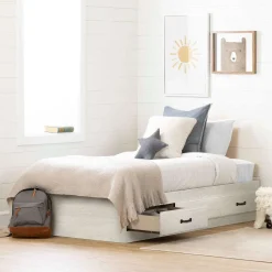 Lit simple avec rangement 3 tiroirs (39