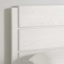 Lit simple avec rangement 3 tiroirs et tête de lit (39