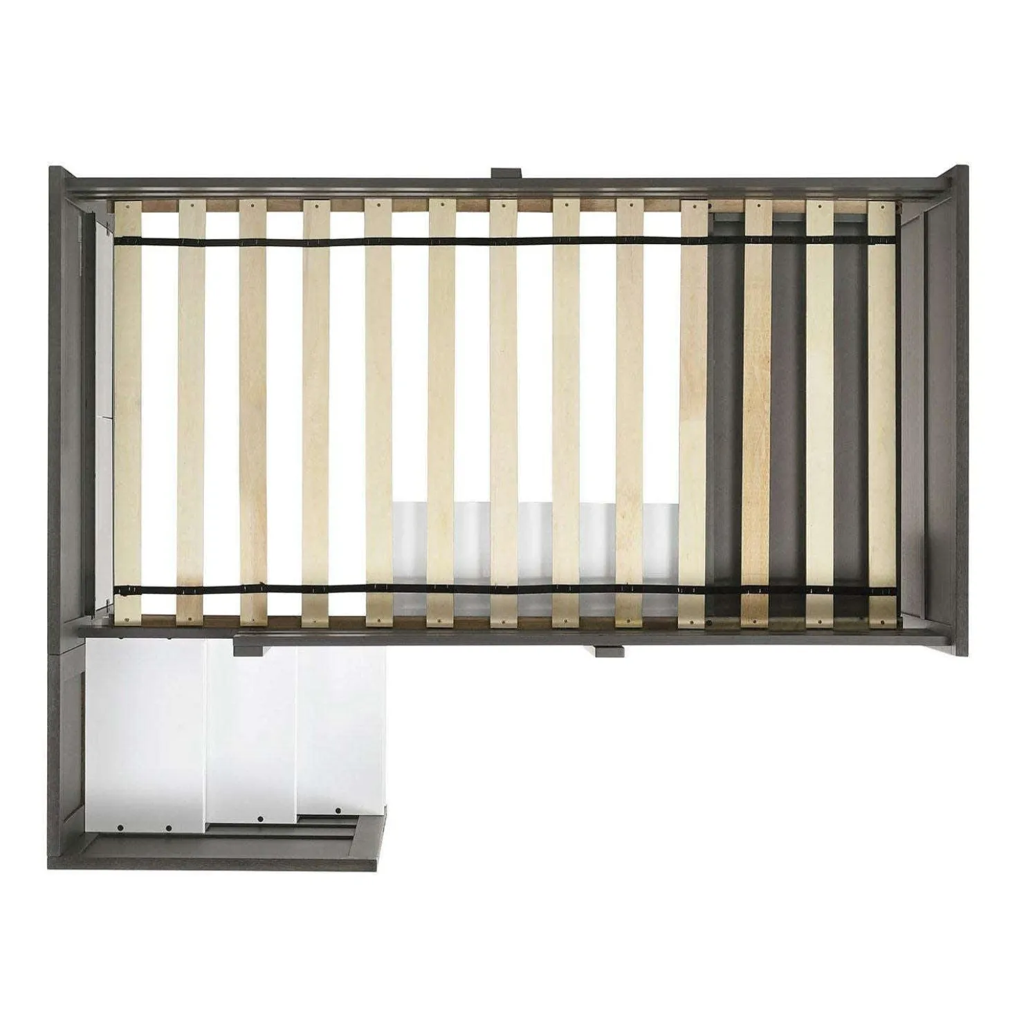 Lit simple mezzanine avec rangement et bureau (39") 5 mcx