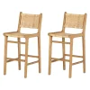 LOT DE 2 TABOURETS DE BAR EN ROTIN - South Shore