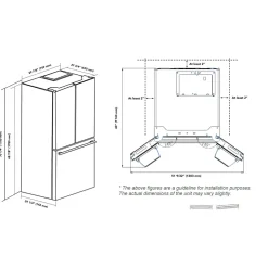 MARATHON Réfrigerateur 18 pi3 30 po Blanc Portes françaises - MFF180WFD-1