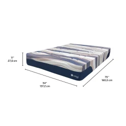 Matelas double moelleux à ressorts ensachés - 54