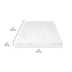 Matelas double pliable en mousse mémoire à 3 volets - 54