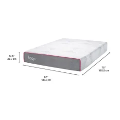 Matelas double roulé semi-ferme en mousse mémoire - 54
