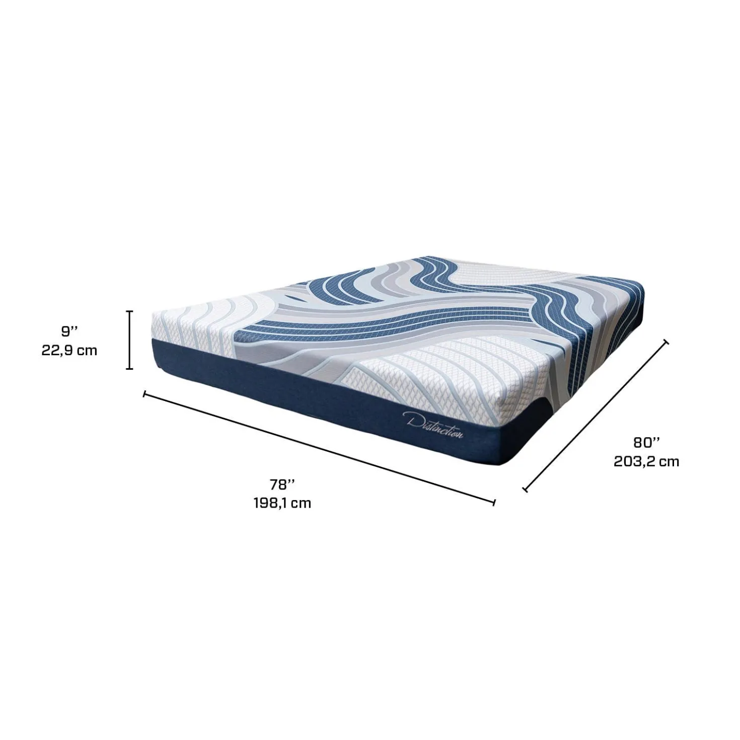 Matelas king roulésemi-ferme hybride - 78"