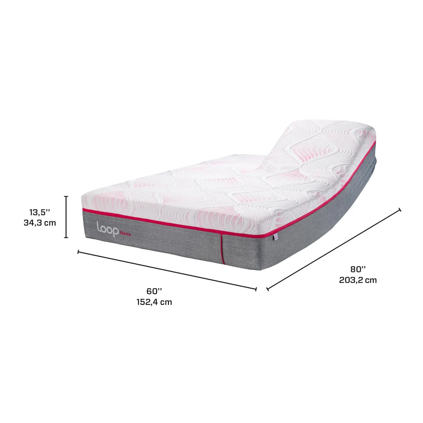 Matelas queen roulé ferme avec nanoressorts à têtes séparées - 60"