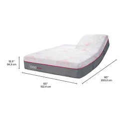 Matelas queen roulé hybride semi-ferme à têtes séparées - 60