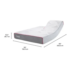 Matelas queen roulé semi-fermeen mousse mémoire à têtes séparées - 60