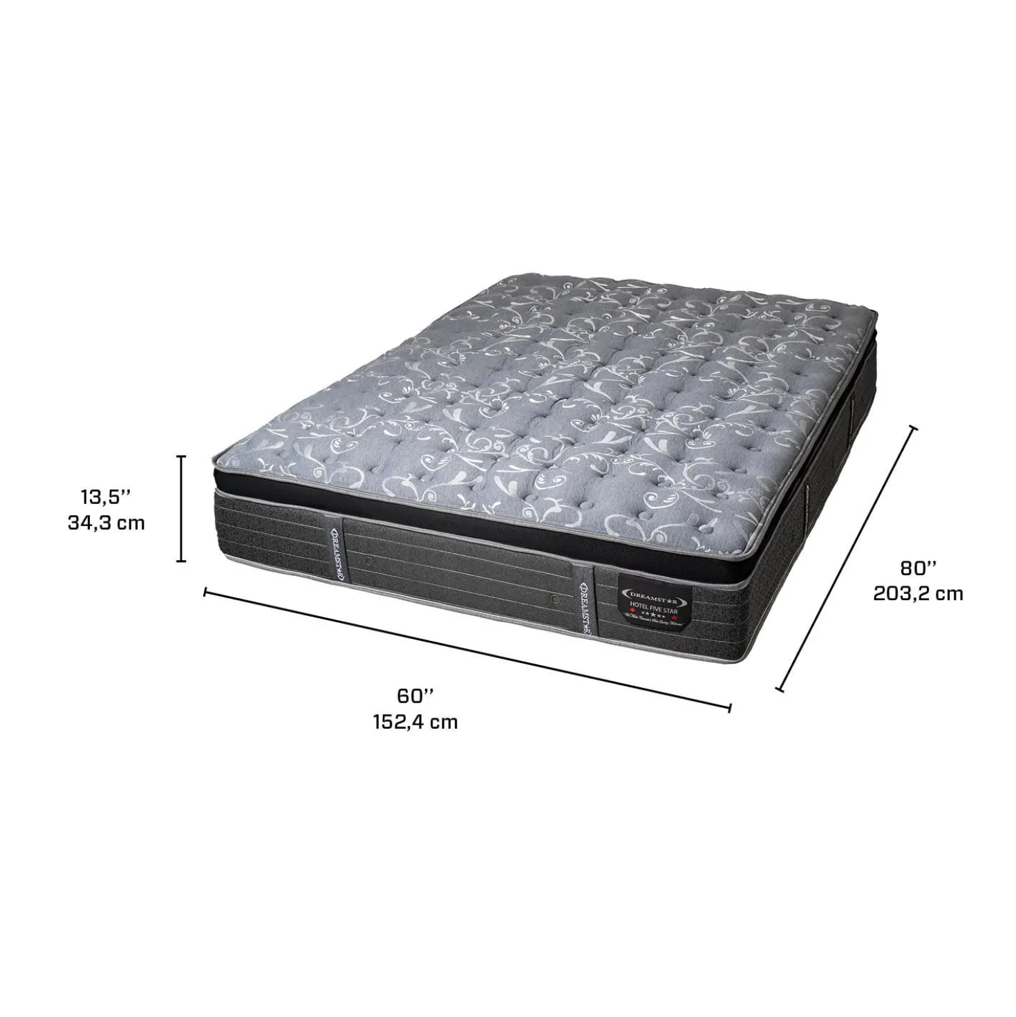 Matelas queen semi-ferme à ressorts ensachés - 60"