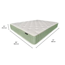 Matelas simple roulé à ressorts ensachés ferme - 39