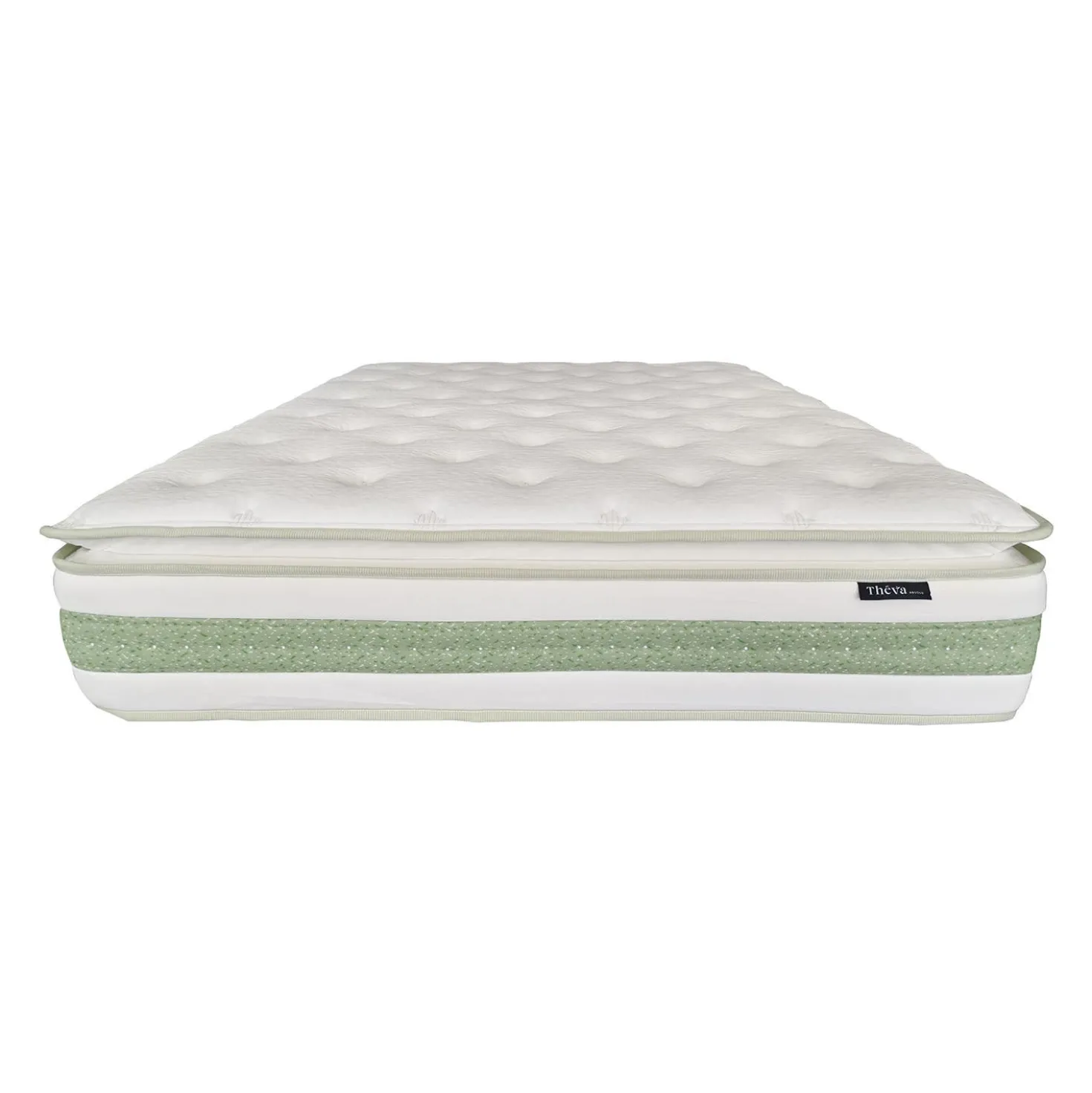 Matelas simple roulé hybride semi-ferme - 39"