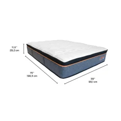 Matelas simple roulé semi-fermeà ressorts ensachés - 39