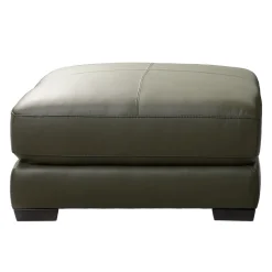 Ottoman en cuir véritable
