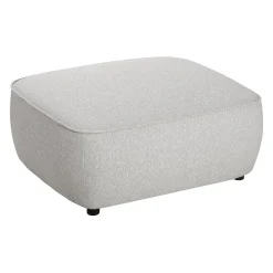 Ottoman en tissu gris