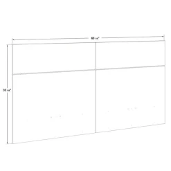 Panneaux avec 2 tables de chevet intégrées pour lits queen - taupe
