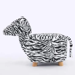 Pouf en forme de zèbre