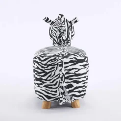 Pouf en forme de zèbre