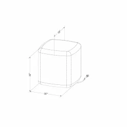 Pouf lumineux blanc - South Shore