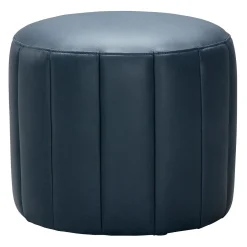 Pouf rond - bleu