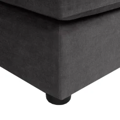 Sectionnel avec chaise longue réversible - gris