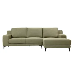 Sectionnel avec chaise longue à droite - vert