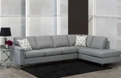 Sectionnel avec chaise longue à droite