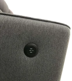 Sectionnel convertible réversible avec prises USB