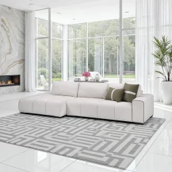 Sectionnel de style guimauve avec chaise longue à gauche