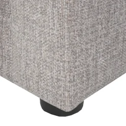 Sectionnel en tissu avec ottoman assorti