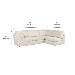 Sectionnel modulaire - 4 mcx