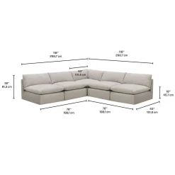 Sectionnel modulaire - 5 mcx