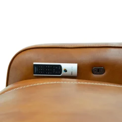 Sectionnel modulaire électrique inclinable avec console, haut-parleurs intégrés, massage et chaleur -6 mcx
