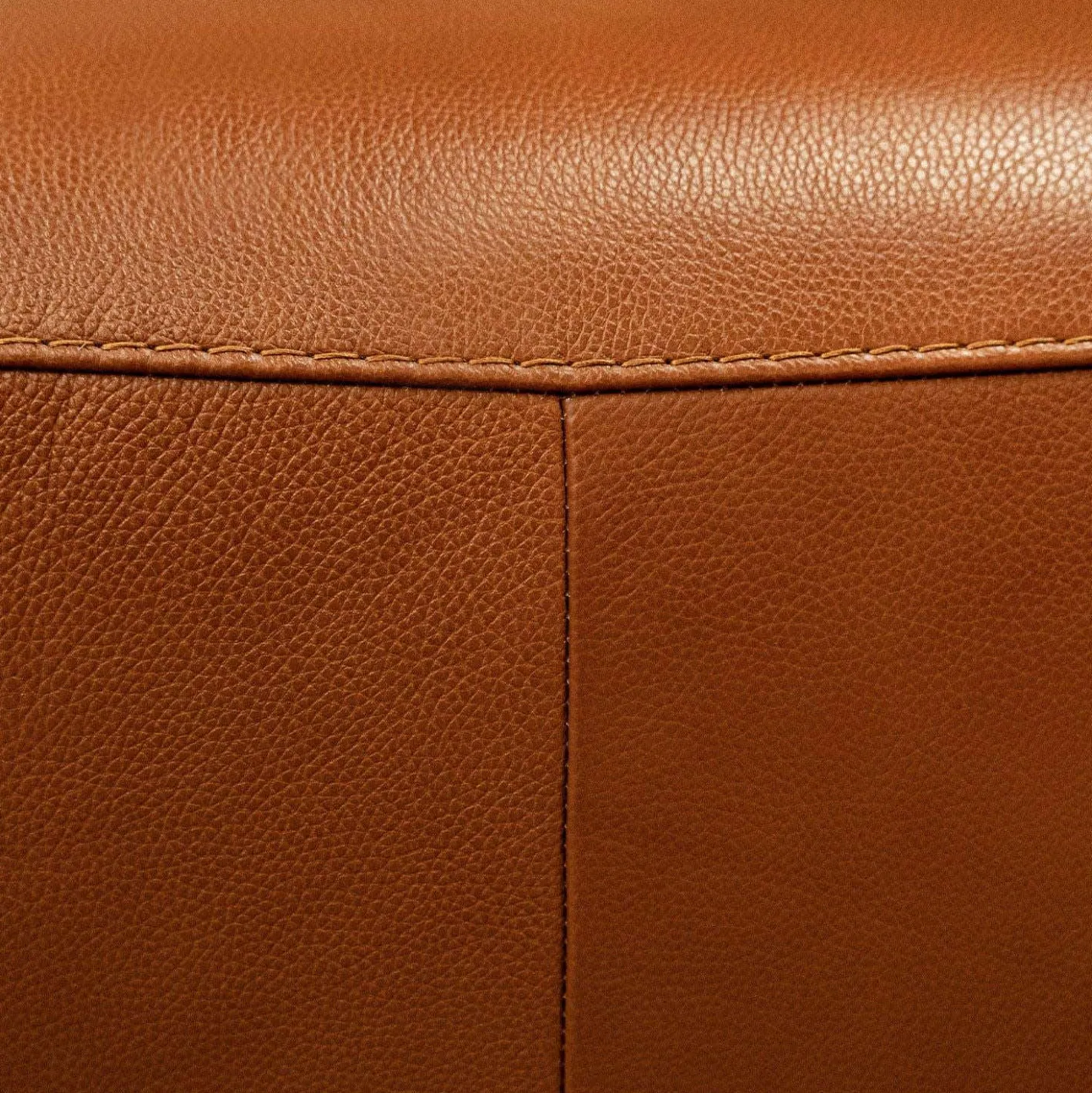 Sectionnel modulaire électrique inclinable en cuir véritable avec appui-têtes ajustables – 6 mcx