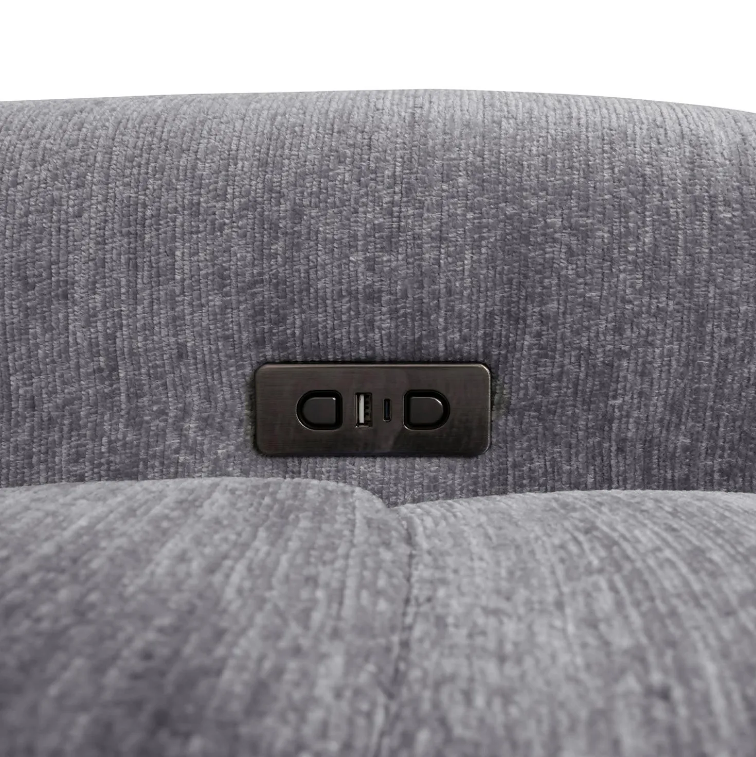 Sectionnel modulaire électrique inclinable avec 2 sièges coulissants et chaise longue à gauche avec rangement - 6 mcx